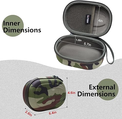 Miniatura 29 de LTGEM - Funda compatible con altavoz Bluetooth JBL Clip 4/5 Ultra portátil, impermeable, a prueba de polvo, color azul Azul / Patchwork