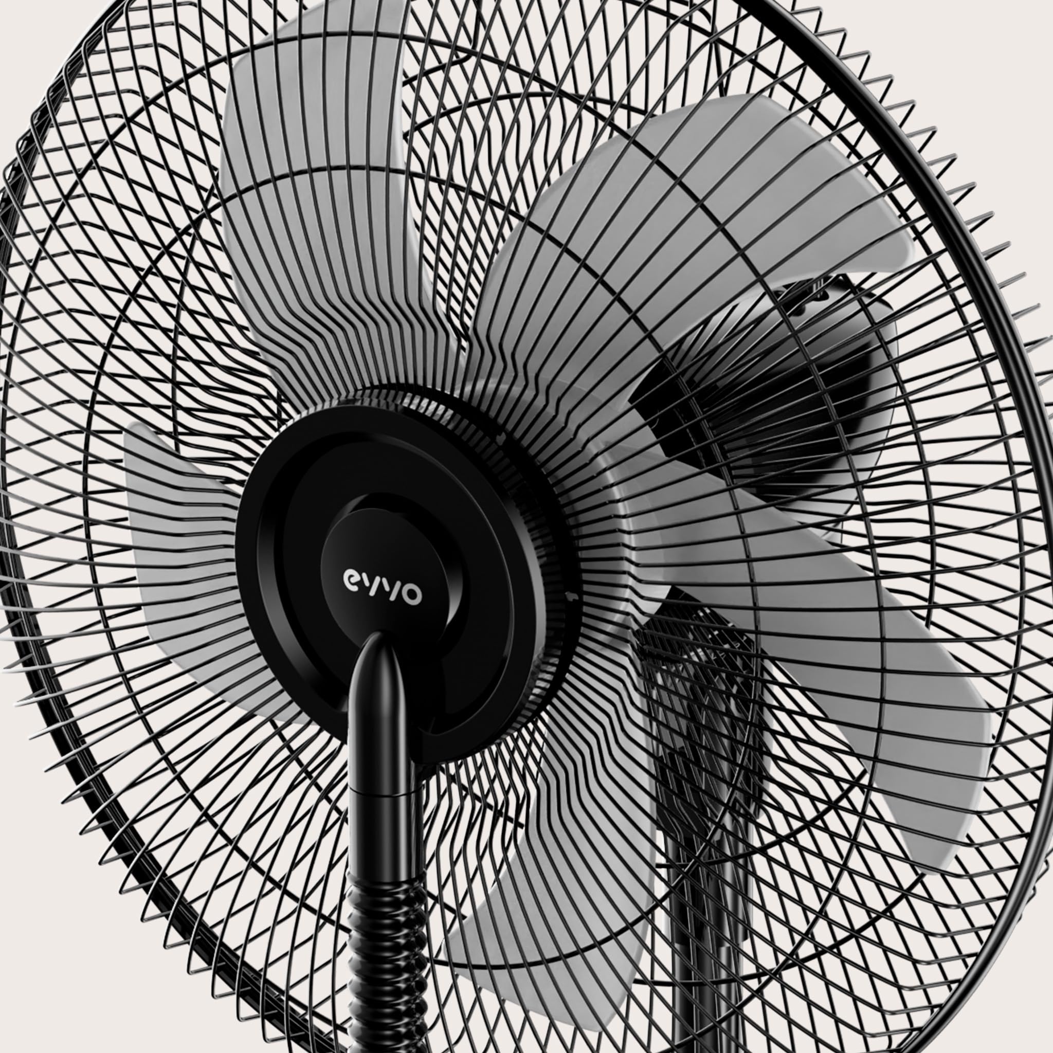 EVVO VN700 Ventilador Nebulizador de Agua y Pie Potente - Ventilador con Agua y Bruma Fina, 3 Modos Inteligentes, Velocidad Ajustable, Oscilación Automática y Temporizador. Humidificador Silencioso
