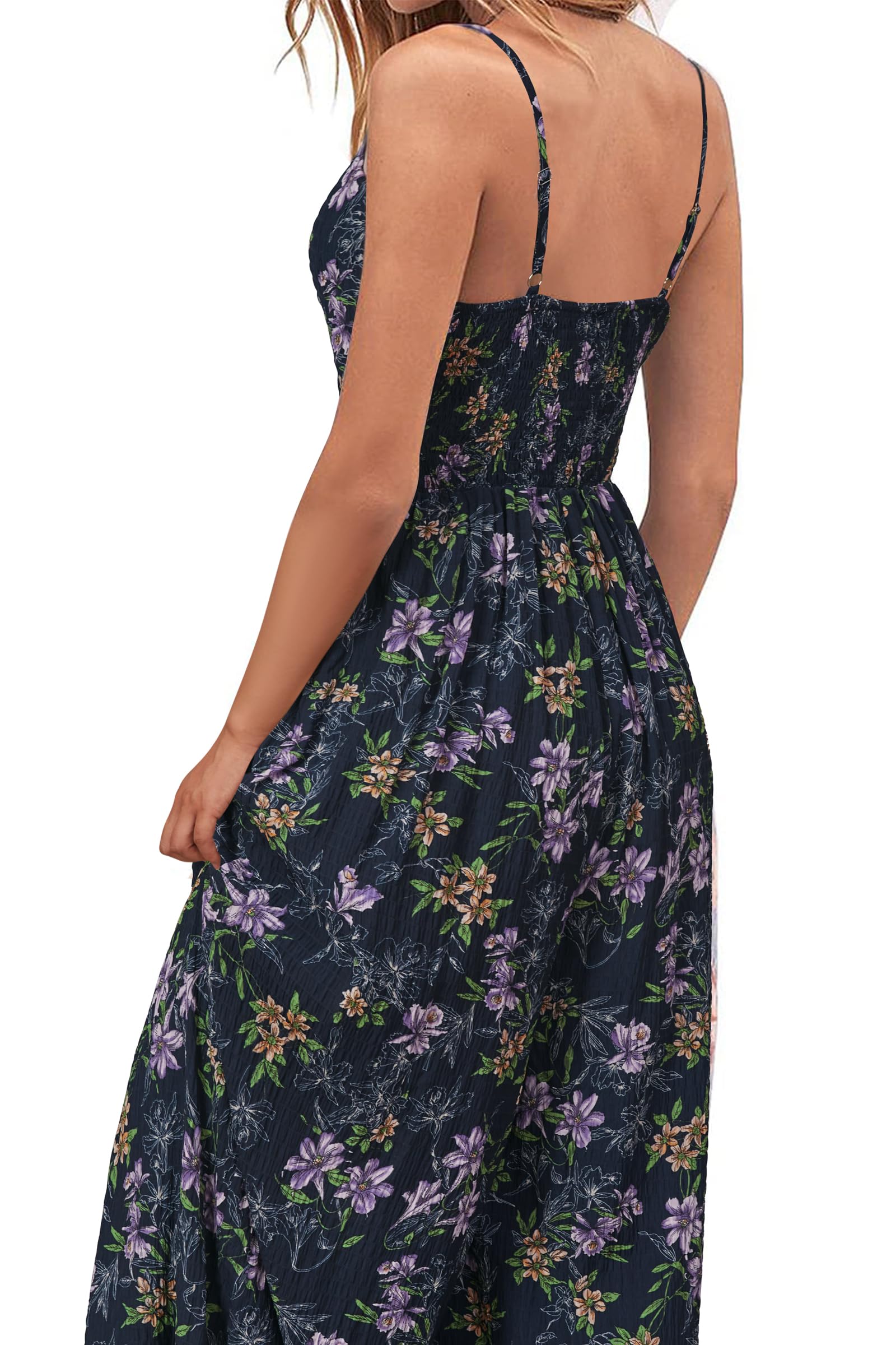 LAISHEN Tuta da donna, elegante, estiva, con pantaloni lunghi, per festa, matrimonio, pantaloni a gamba larga