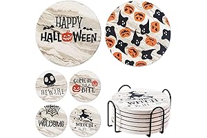 Spooky Set of 4 Halloween Coasters