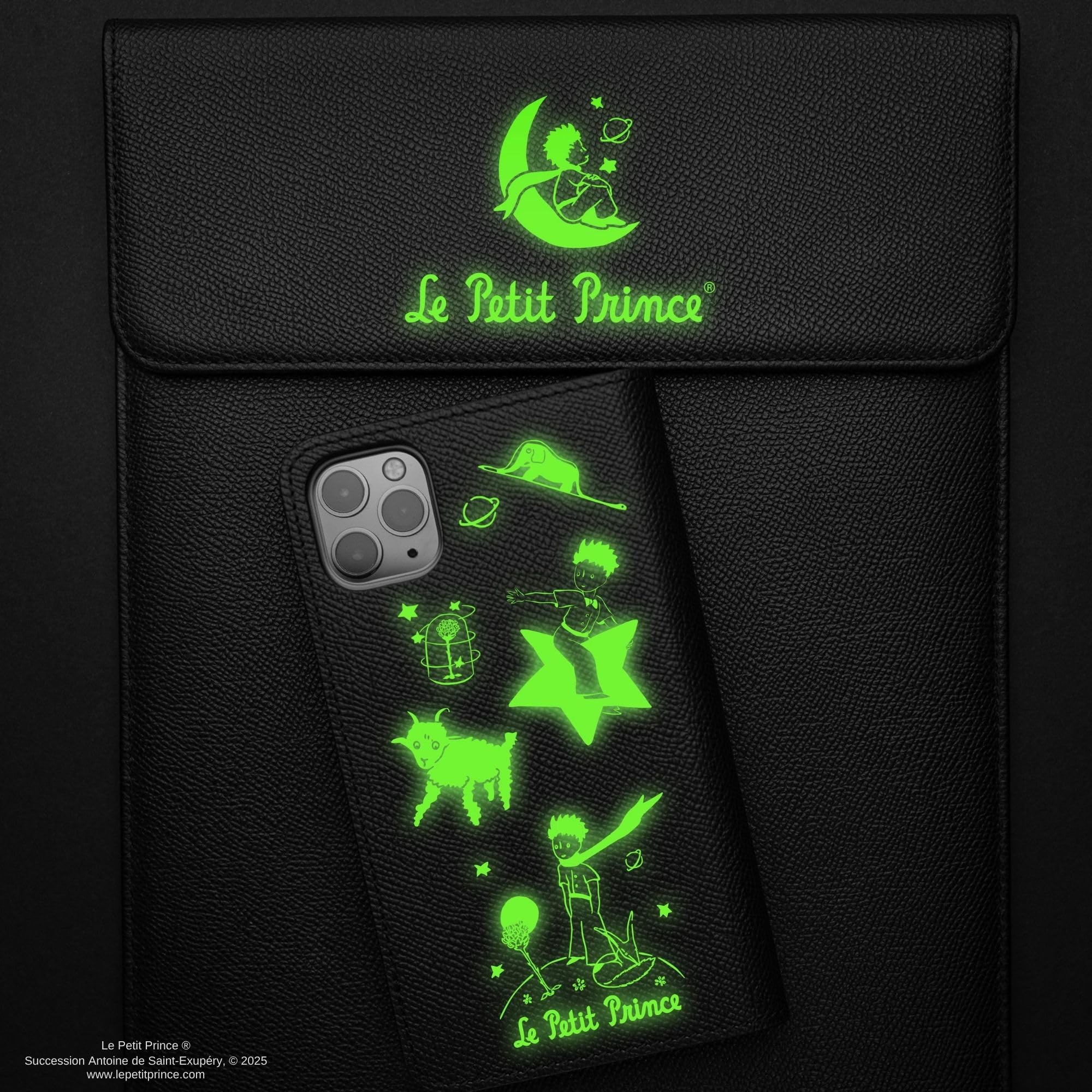 Cinereplicas Le Petit Prince – Set d’Autocollants Phosphorescents – 152 Stickers – Pour carnets, ordinateurs, murs, plafonds – Licence Officielle
