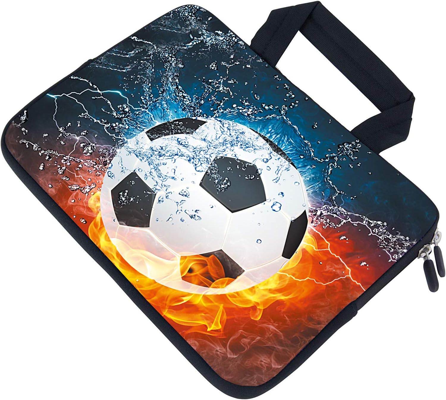 AMARY 11.6" 12 inch Laptop case Neoprene Notebook Carrying Pouch Chromebook Bags Laptop Sleeve Ultrabook Case Tablet Cover Fit Apple MacBook Air HP DELL Lenovo Asus Samsung (Soccer) - Image 3