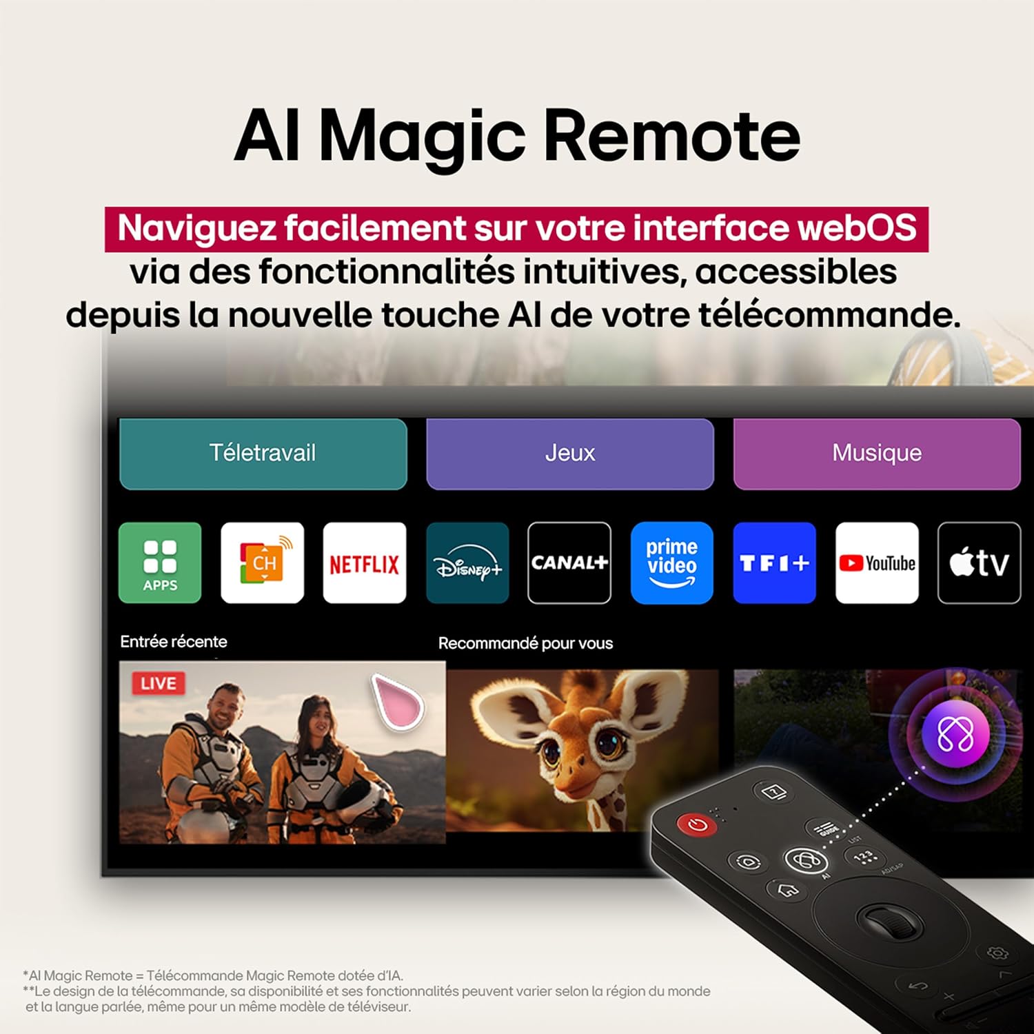 tv lg 4k – vue détaillée