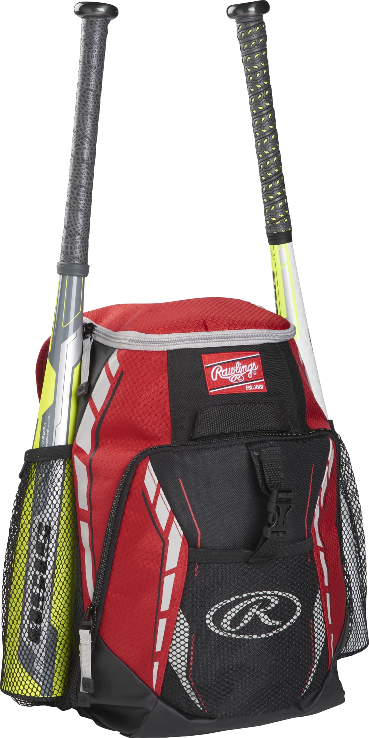 Sac à Dos Rawlings Softball/Baseball - Bleu/Gris/Argent - Rare Et Discontinué