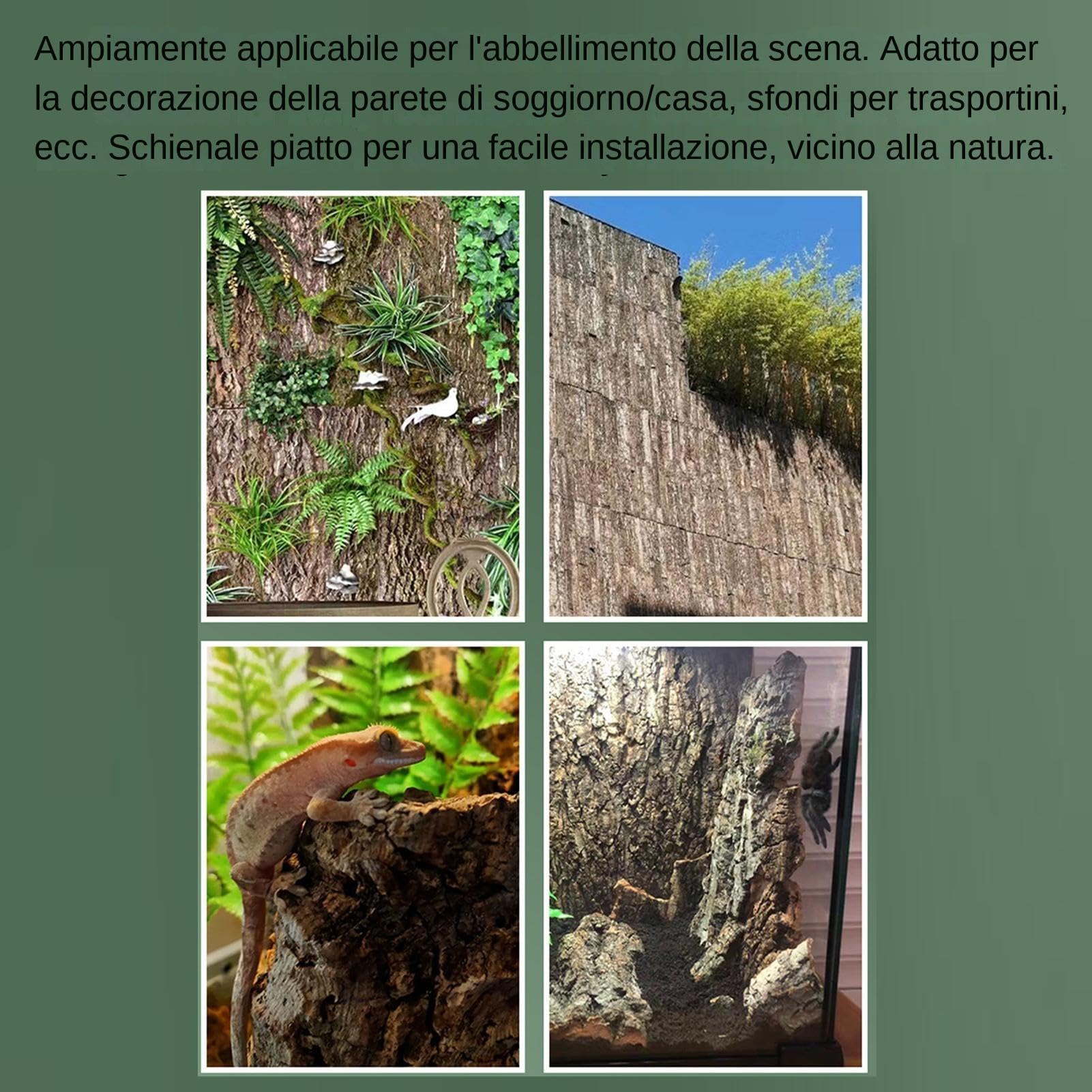 Corteccia di sughero per rettili - Corteccia di sughero per terrario | Sfondo di sugheros per terrario, giocattolo per esercizi di arrampicata resistente all'acqua Terrari Sugheros naturale Cortecce