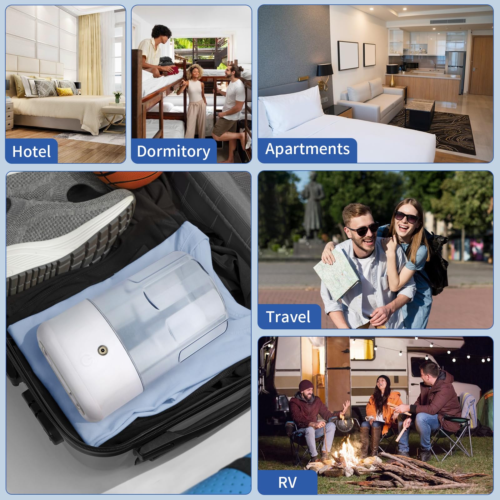 Mini lavadora portátil – Lavadora pequeña recargable por USB con 2 modos de limpieza profunda para ropa interior, calcetines y ropa de bebé, lavandería compacta de viaje para apartamento