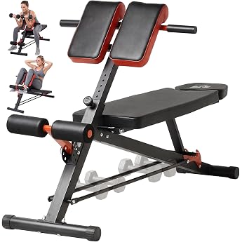 HOMCOM Multi-Function Adjustable Weight Bench 64 x 146 x 73.5 - 85 cm Black
