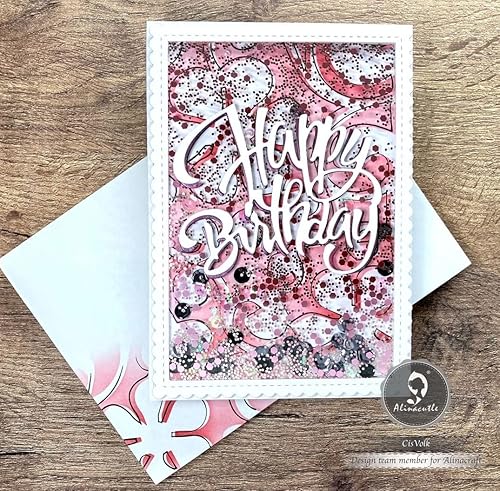 Vista 19 de Alinacutle Plantillas de marco de anidación de corazón, 6 troqueles de metal, plantillas de tarjetas hechas a mano, troquelados de papel para Marcos