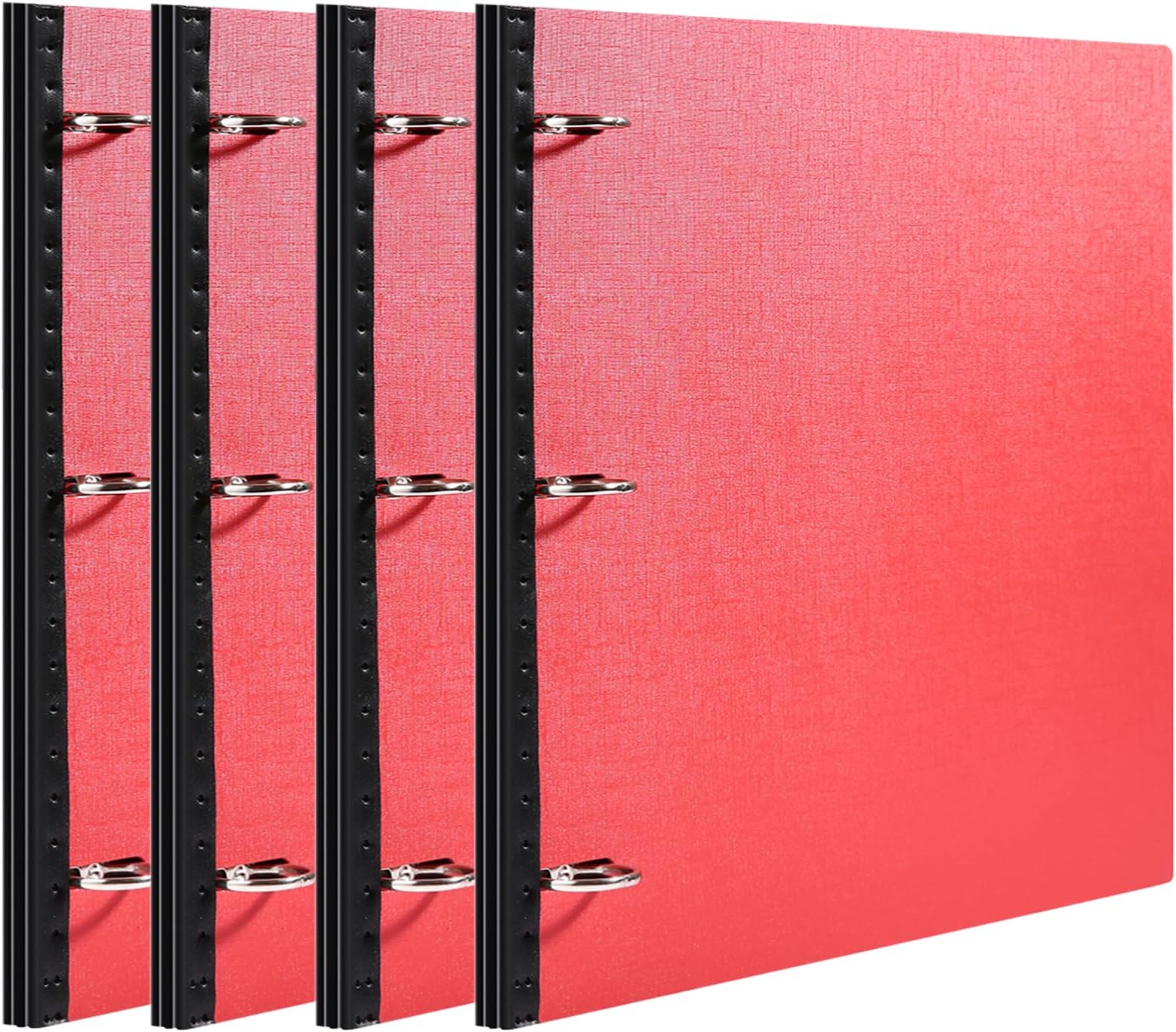 WOT I Telescoping 3 Ring Binder 4PCS, Flexible Binder with