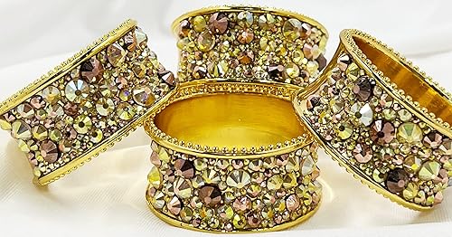 Miniatura 2 de mAmy Juego de 4 servilleteros redondos de otoño