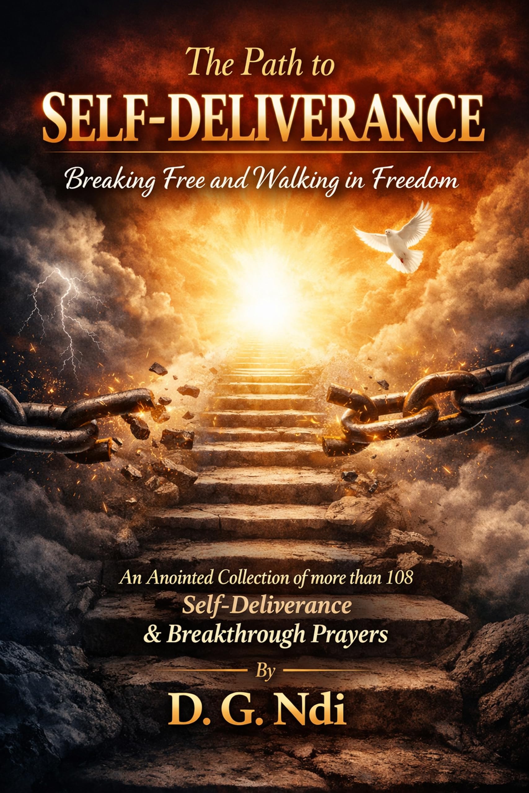 Livre de Self-Deliverance et Breakthrough Prayers en anglais avec 108 prières
