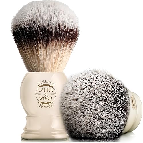Lather & Wood Synthetic Shaving Brush
