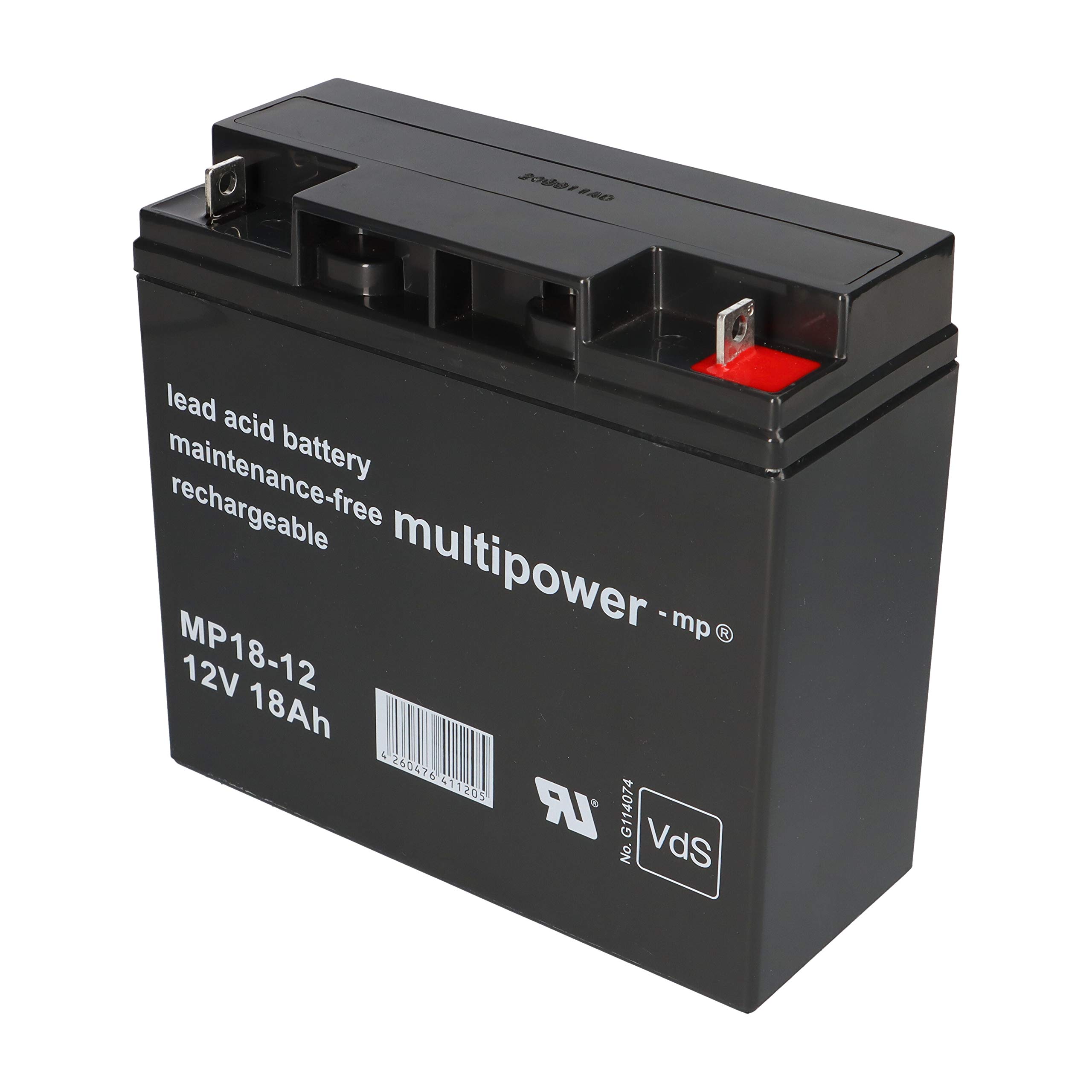 Zestaw Q-Batteries BL 12-5 ładowarka 5A + Multipower MP18-12 akumulator ołowiowy akumulator 12 V 18 Ah 17 Ah
