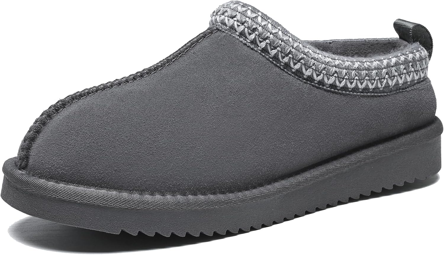 Women's Slippers Genuine Suede Platform Mini Boots Mens Faux Fur Warm Lining Winter Mules Cozy Warm House Shoes Indoor and Outdoor