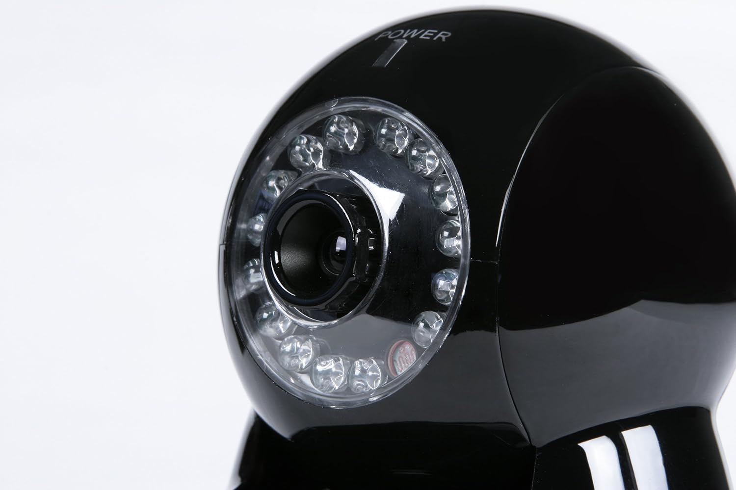 ഫ്രണ്ട് view of the Astak CM-MOLE camera, showing the lens and surrounding infrared LEDs.