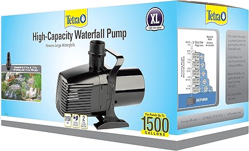 Miniatura 4 de Tetra 14941 Bomba de cascada para estanques, bomba de manejo de desechos de 3600 Gph de alta capacidad, estanques de hasta 1500 galones