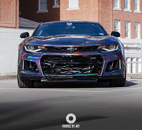 Miniatura 8 de VViViD + Vinilo holográfico hexagonal cromado para automóvil (1 x 5 pies)