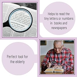 Mr. Pen- Magnifying Glass, 2 Pack, 5X Magnifier, Magnifier for Reading, Magnifying Glasses for Close Work