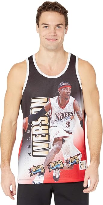 Mitchell & Ness Behind The Back Tank 76ers Allen Iverson White MD