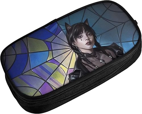 WWDZ Wednesday - Estuche para lápices de gran capacidad, color negro, con caja de almacenamiento de papelería con cremallera