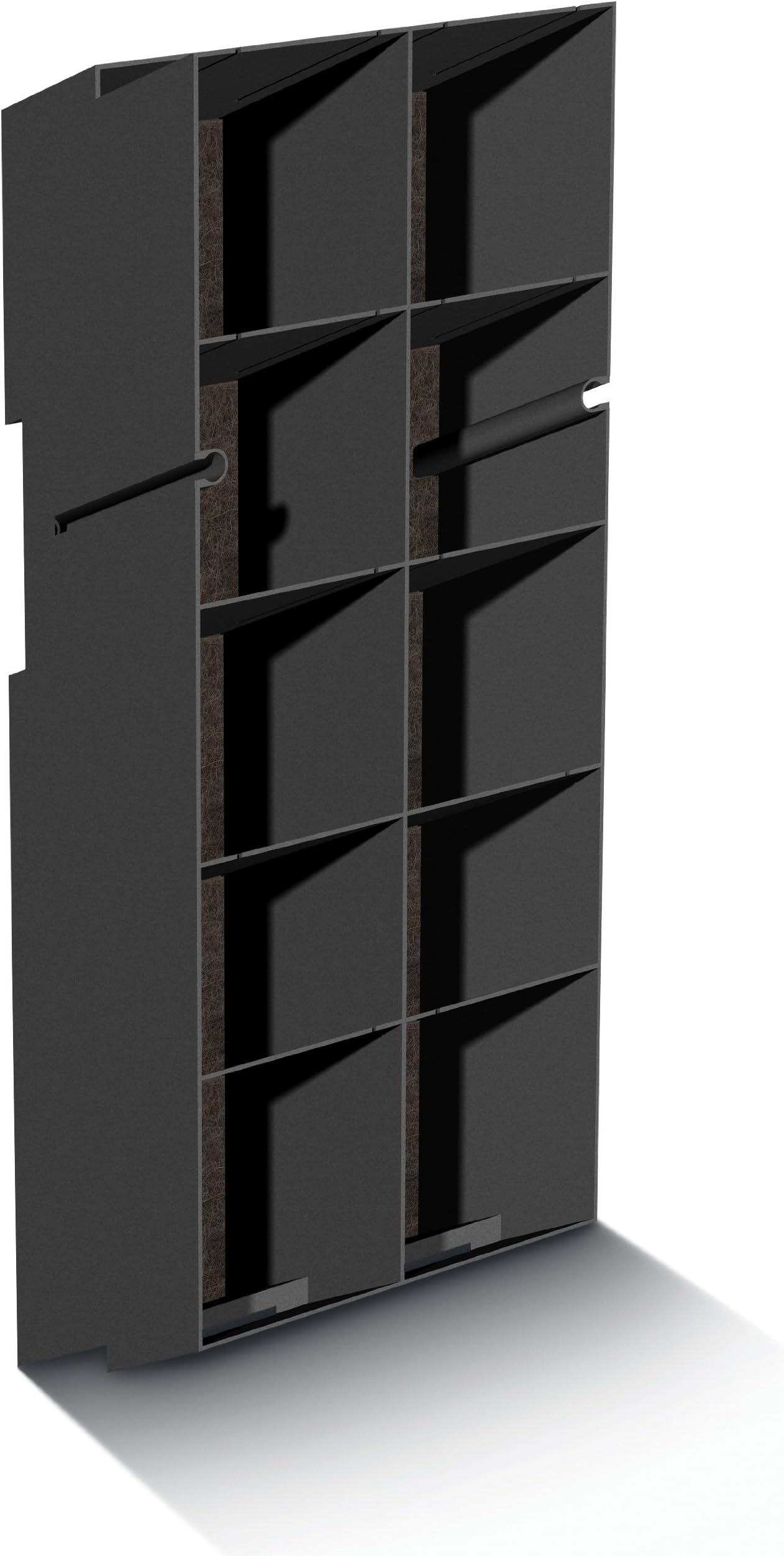 BrightGreen BG8 GroVert Living Wall Planter with Mounting Strip