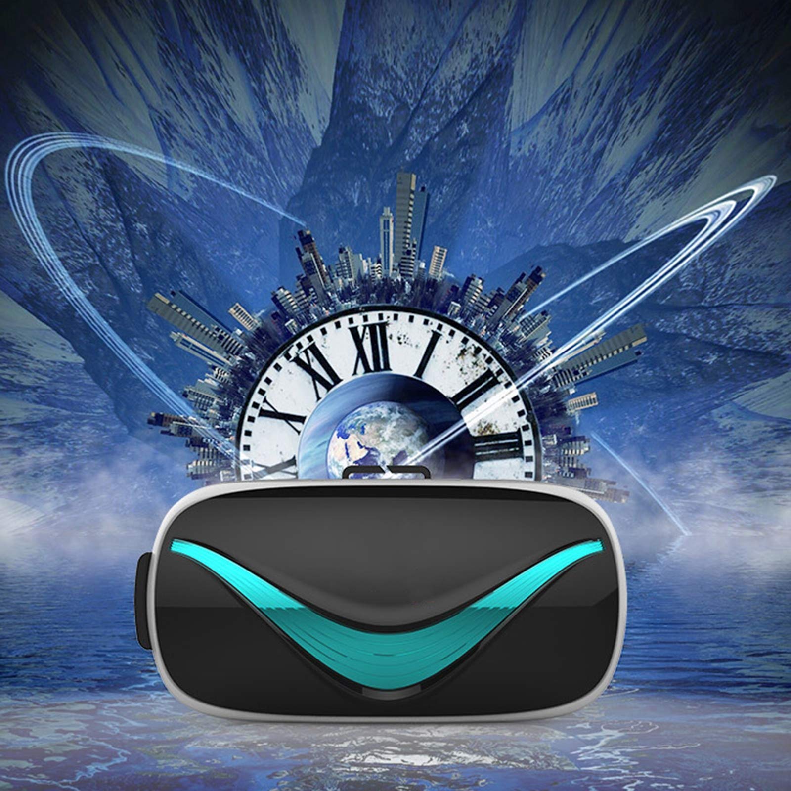Gafas VR Compatibles con 3.5-5.8 Pulgadas para iOS y para Teléfonos Android, VR Gafas de Realidad Virtual, Disfruta de los Mejores Juegos y Videos RV, 360 y 3D