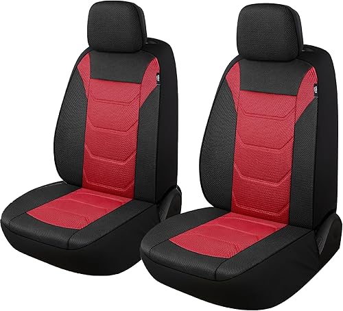 Juego de fundas de asiento delantero de automóvil de malla de aire 3D, lavables y transpirables, fundas de asiento de vehículo de primera calidad