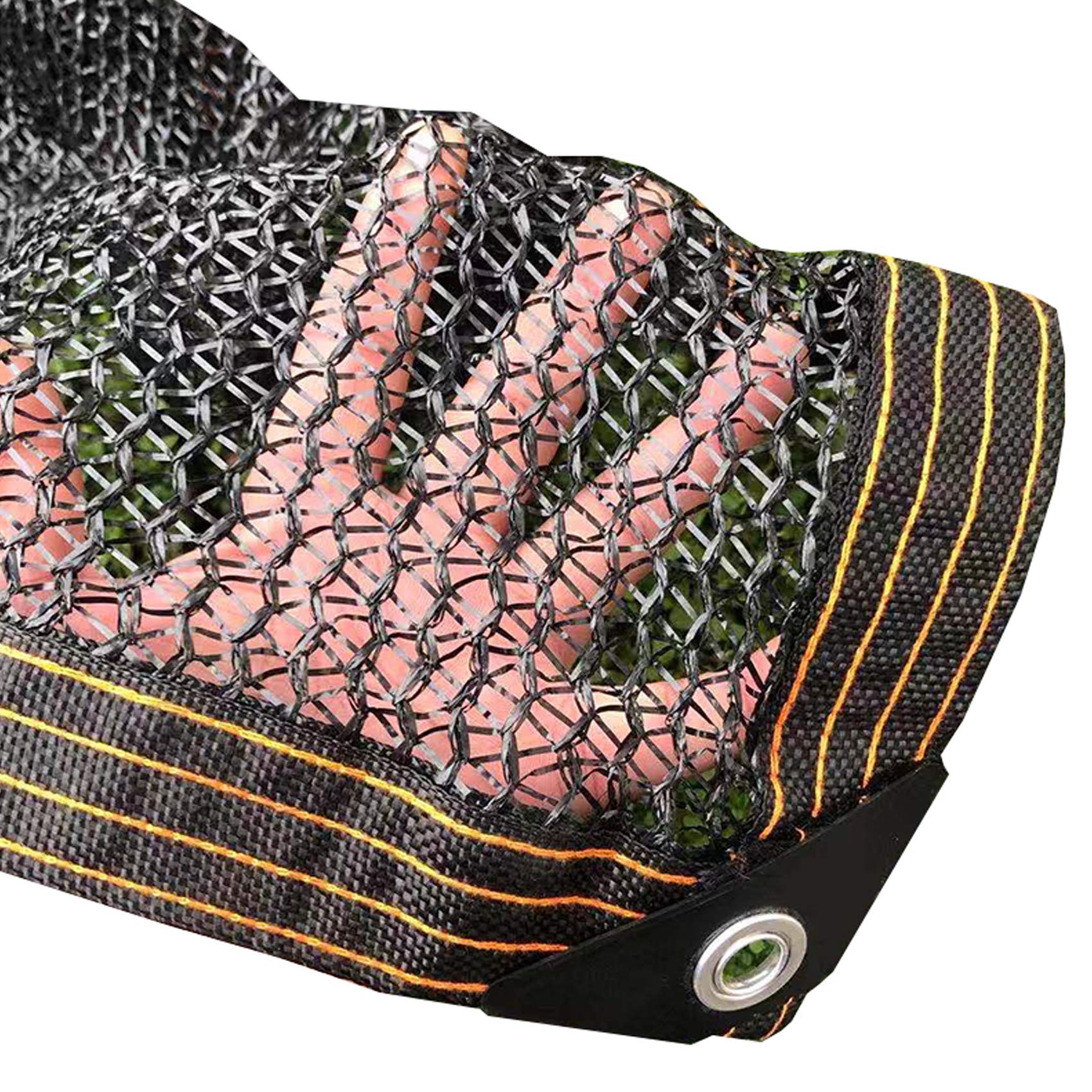 Toile d'ombrage 38% noire abri fraîcheur pour animaux et plantes