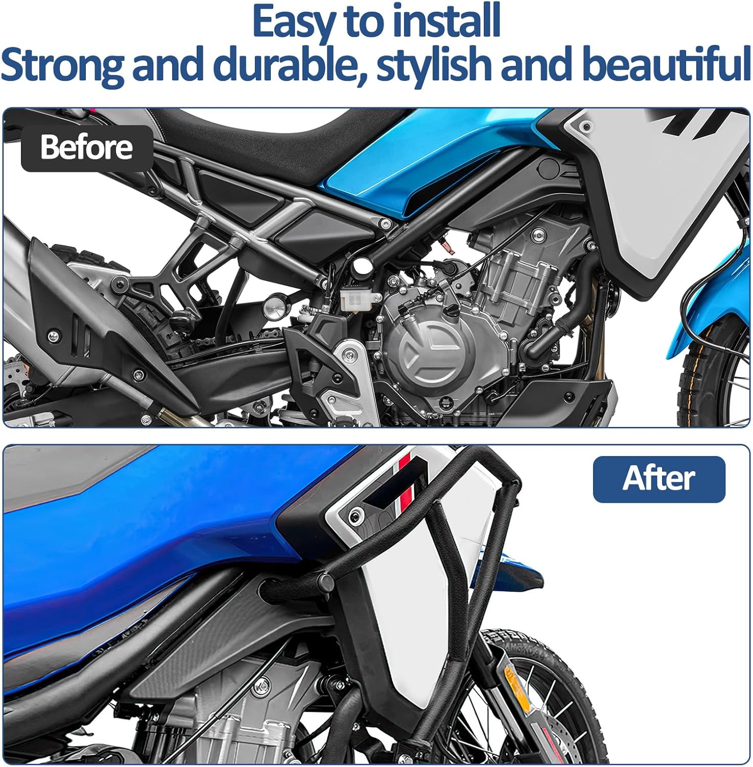 Highway Crash Bars Engine Guard for CFMOTO Ibex 450 2024-2025 CFMOTO 450MT MT450 450 MT 2023-UP Motorcycle Protection from Drops Accessories