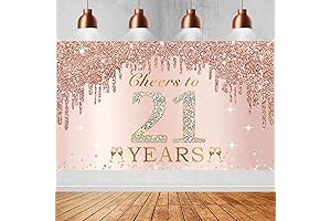 Cheers to 21 Years Birthday Decorations for Women