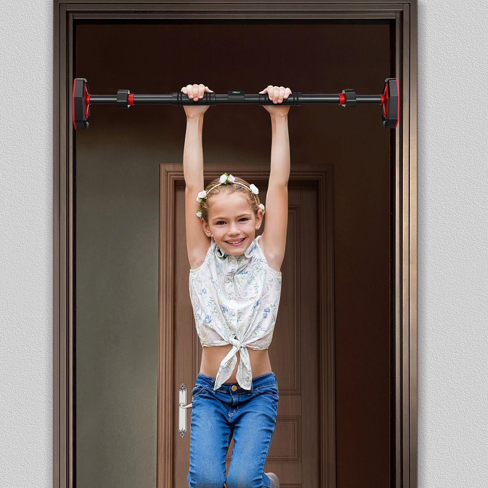 Drążek Do Podciągania Na Drzwi Antypoślizgowy Ergonomiczny Bez Wiercenia | Sprzęt do domowego treningu fitness Do Użytku Domowego Wewnątrz I Na Zewnątrz Fitness Ćwiczenia Trening Miejsce Pracy
