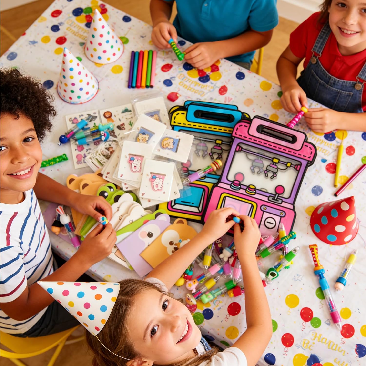 Cute Return Gifts Party Favors Supplies, 24 Pack Birthday Goodie bags,Stationery Party Pack Classroom Gifts Kids Class Rewards Prizes