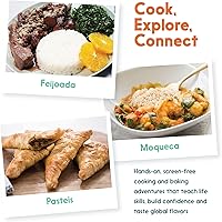 Vista 3 de eat2explore Kits de cocina para niños de 15 piezas - Juegos de cocina interactivos y educativos para niños reales para edades de 5 años en adelante