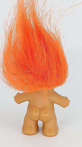 Miniatura 2 de Muñeca Troll Pelo Naranja Reto Vintage Viejo 2 pulgadas Bingo Buena Suerte