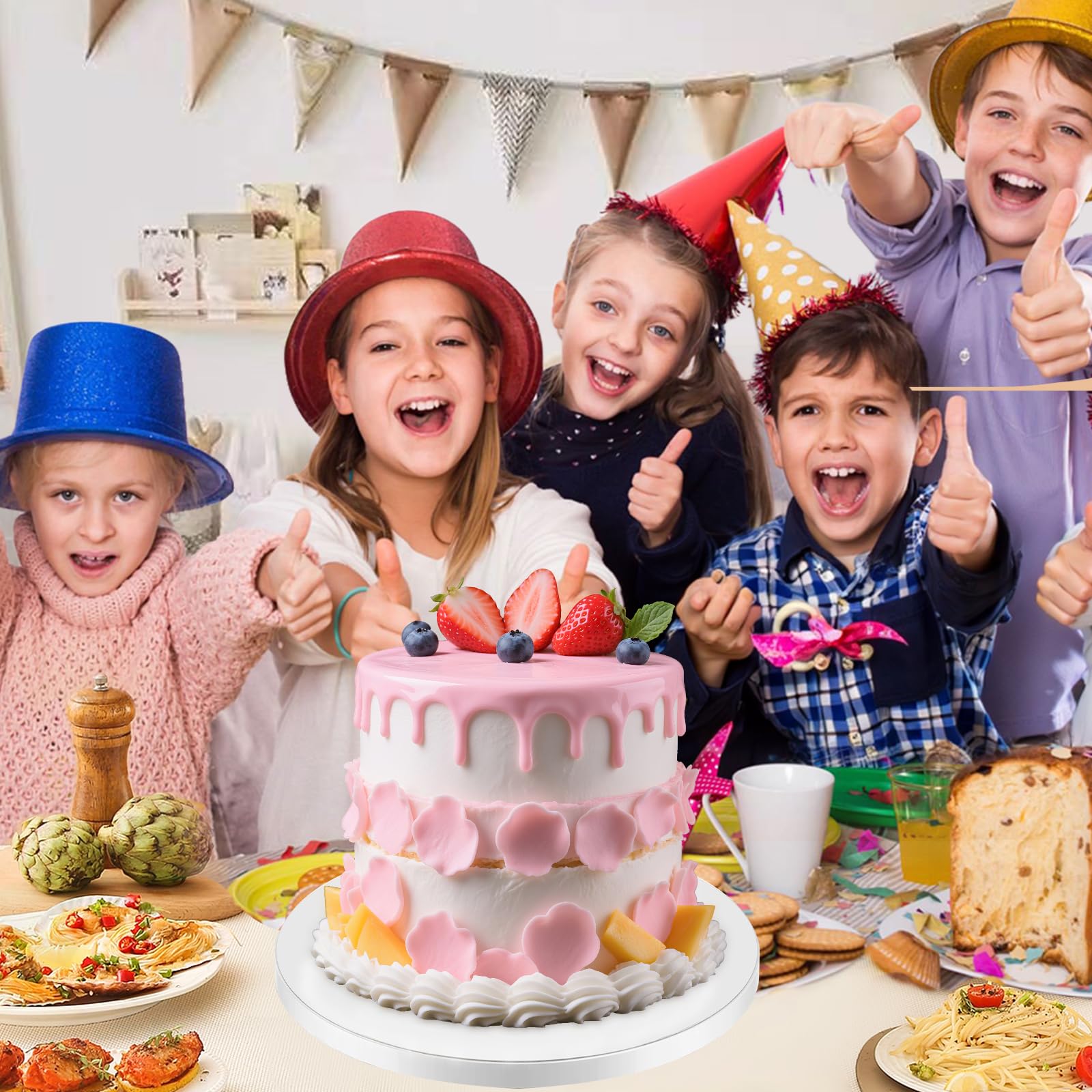 10 Inch Cake Board Drums Round, 12-Pack, White, Sturdy 1/2" Thick Heavy Or Multi-Tiered Cakes for Bithday Wedding Party. (10inch(12pack))