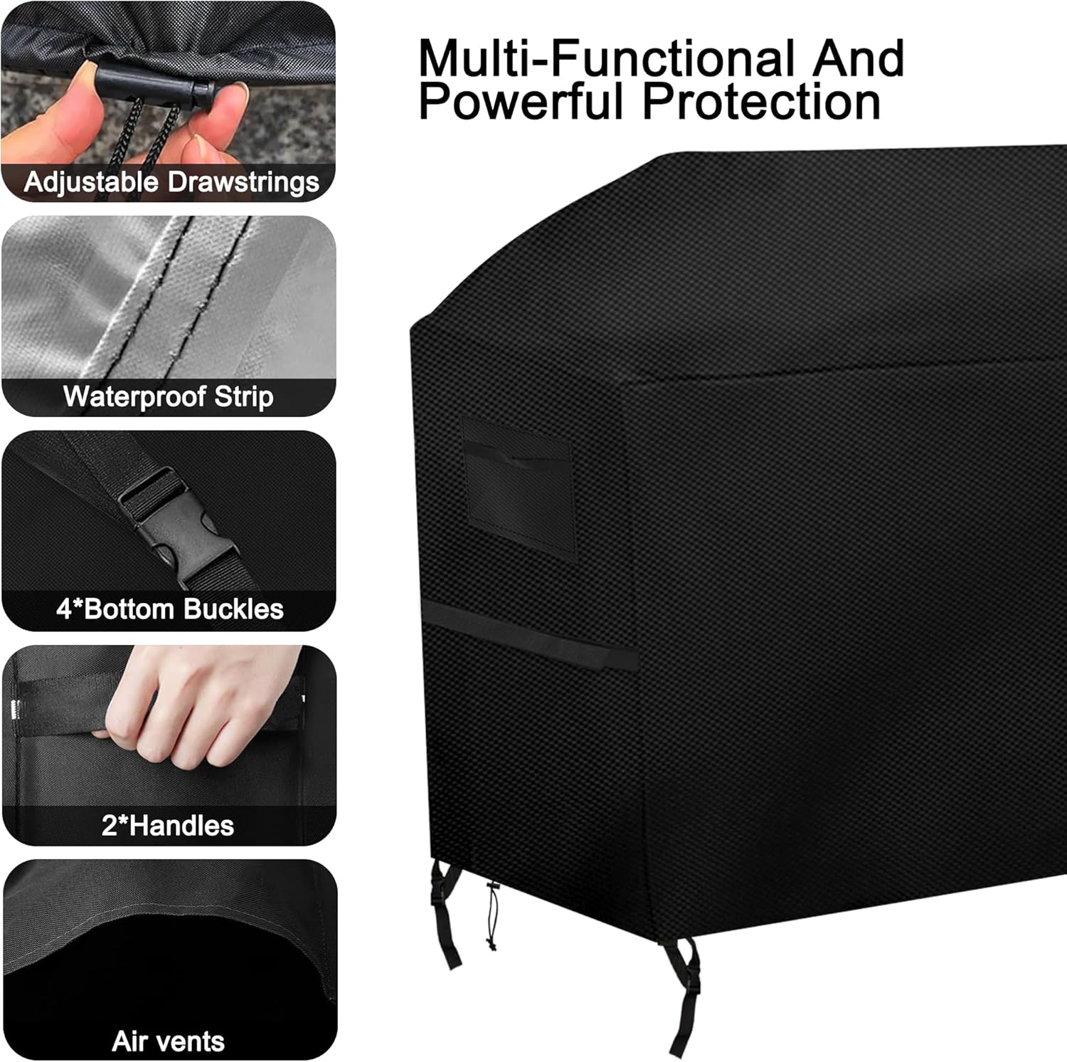 Charcoal Grills Cover for Royal Gourmet 8-Burner Gas Grill,Outdoor Waterproof BBQ Grill Cover Outdoor Grill Cover Barbeque Cover(91" Lx 28" W x 38" H)