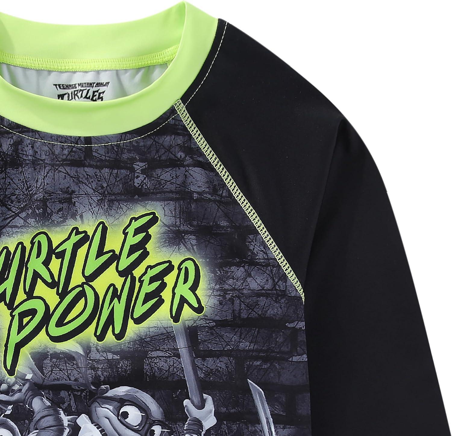 Nickelodeon Teenage Mutant Ninja Turtles Boys UPF 50+ Rash Guard and Swim Trunks for Big Kids - Image 3