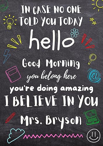 Pósteres motivacionales personalizados para la escuela, aula, habitación de los niños, póster de mentalidad de crecimiento para estudiantes y