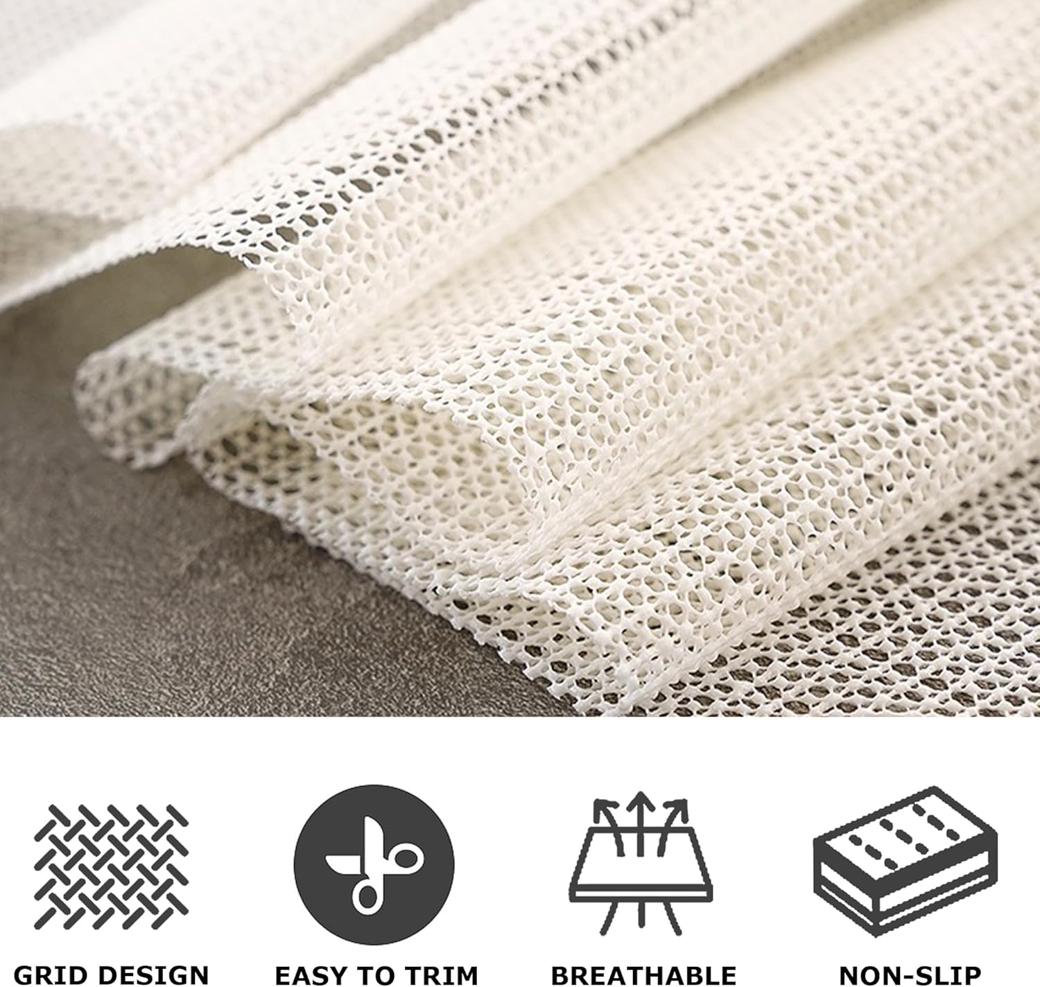 Non Slip Rug Pad Grippers 8 x 10 Ft for Hardwood Floors, Mattress Slide Stopper Thick Carpet Pads Gripper for Tile Floors,Rug Grip for Area Rug,Sofa,Bed,Chair,Cushion Keep Your Rugs Safe and in Place