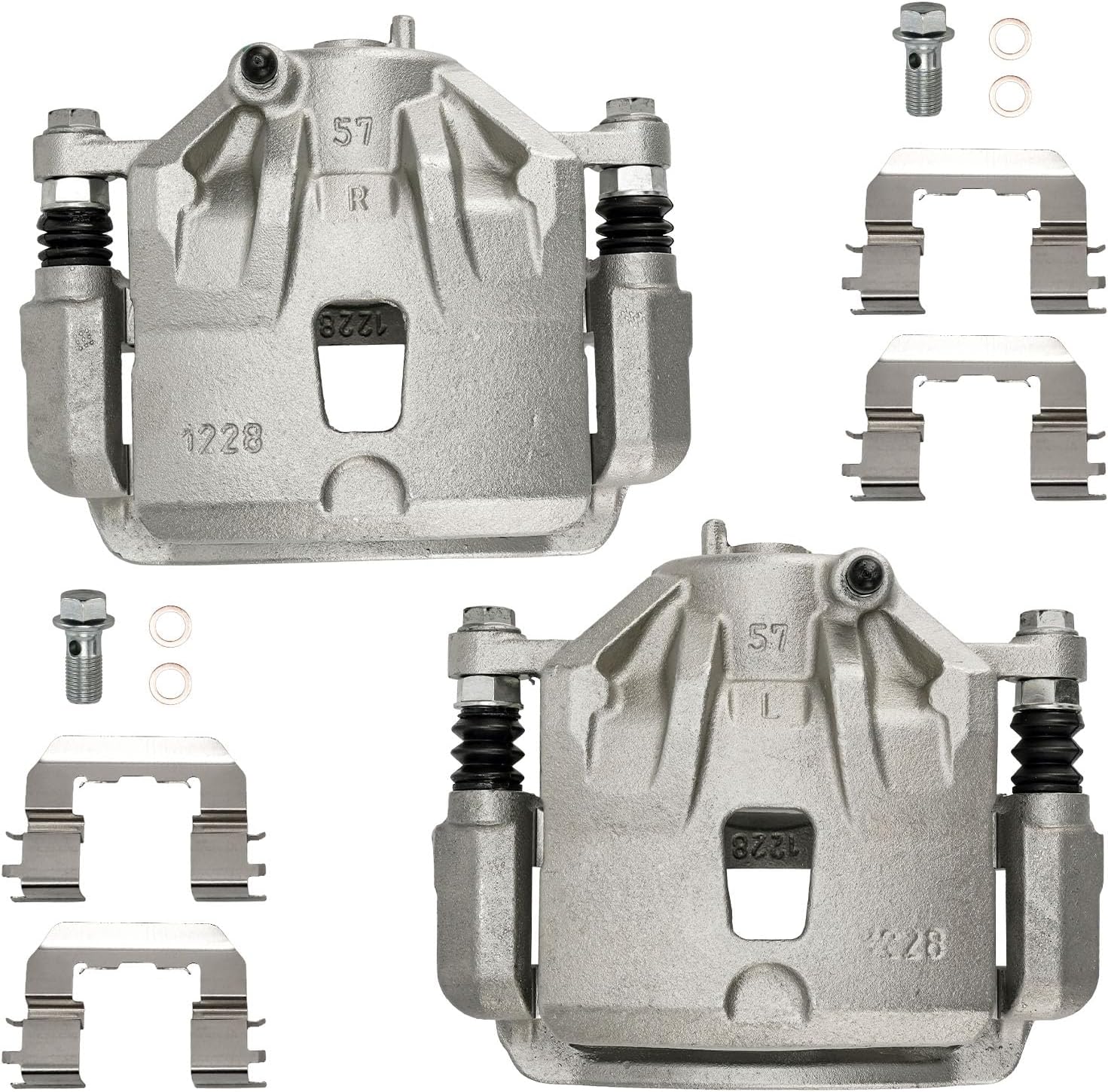 KAX Disc Brake Caliper Assembly Fit for Hyundai Elantra 2013-2016, Hyundai Elantra 2011-2012 1.8L, Hyundai Elantra Coupe 2013-2014, Front Side
