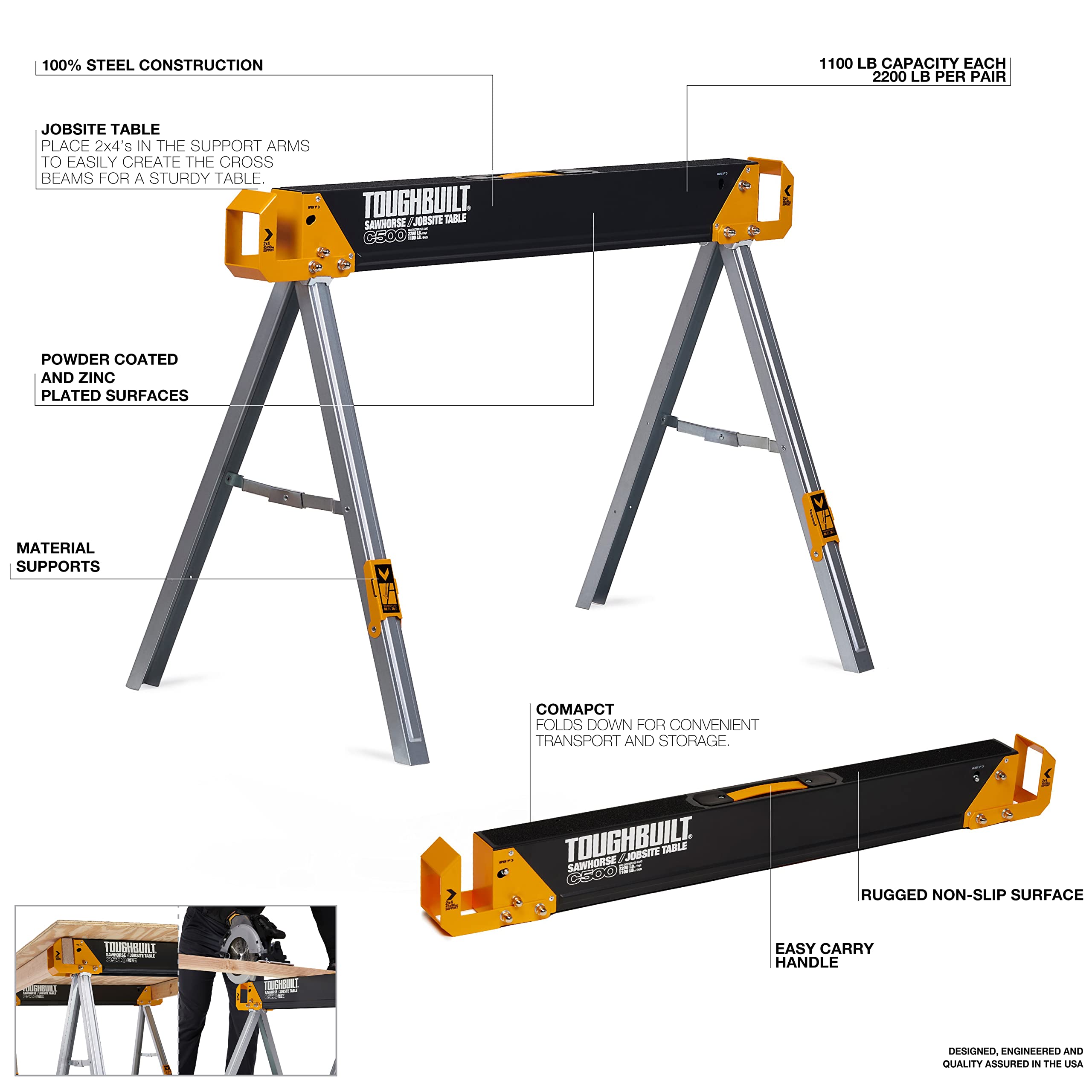 Trigger Bench Snapklik.com : ToughBuilt - Sawhorse