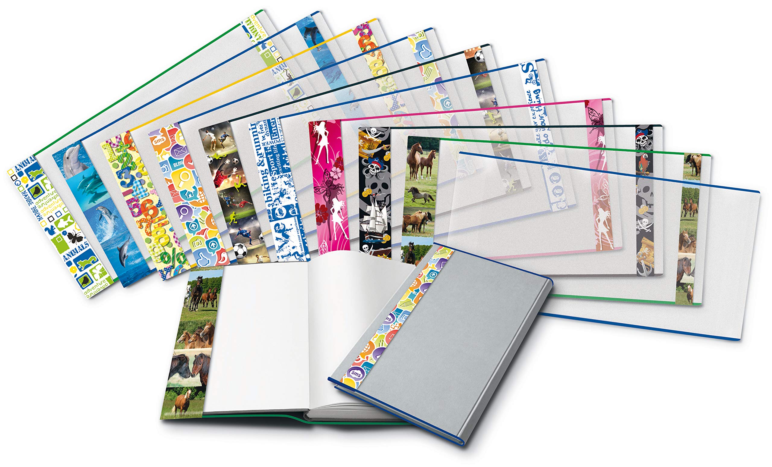 HERMA copertina per libro/buchschoner con motivo: delfino, Plastica, Trasparente, 1 pezzi 300 x 540 mm