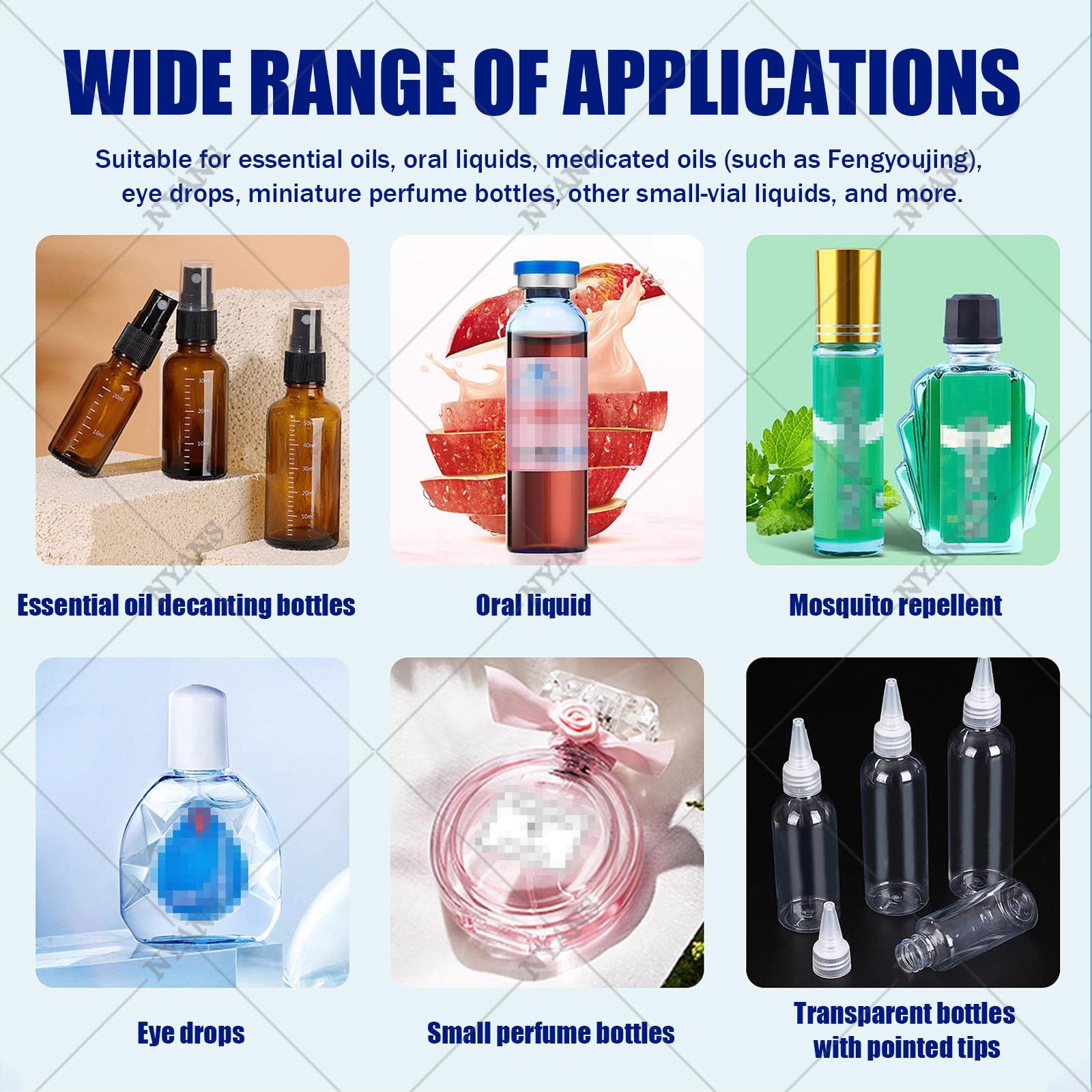 NYANS Riempitrice Automatica di Liquidi per Flaconi di Piccole Dimensioni, con Display LCD e Ugello Ad Ago di Precisione; Dosaggio Quantitativo (1-100 ml) HD1360
