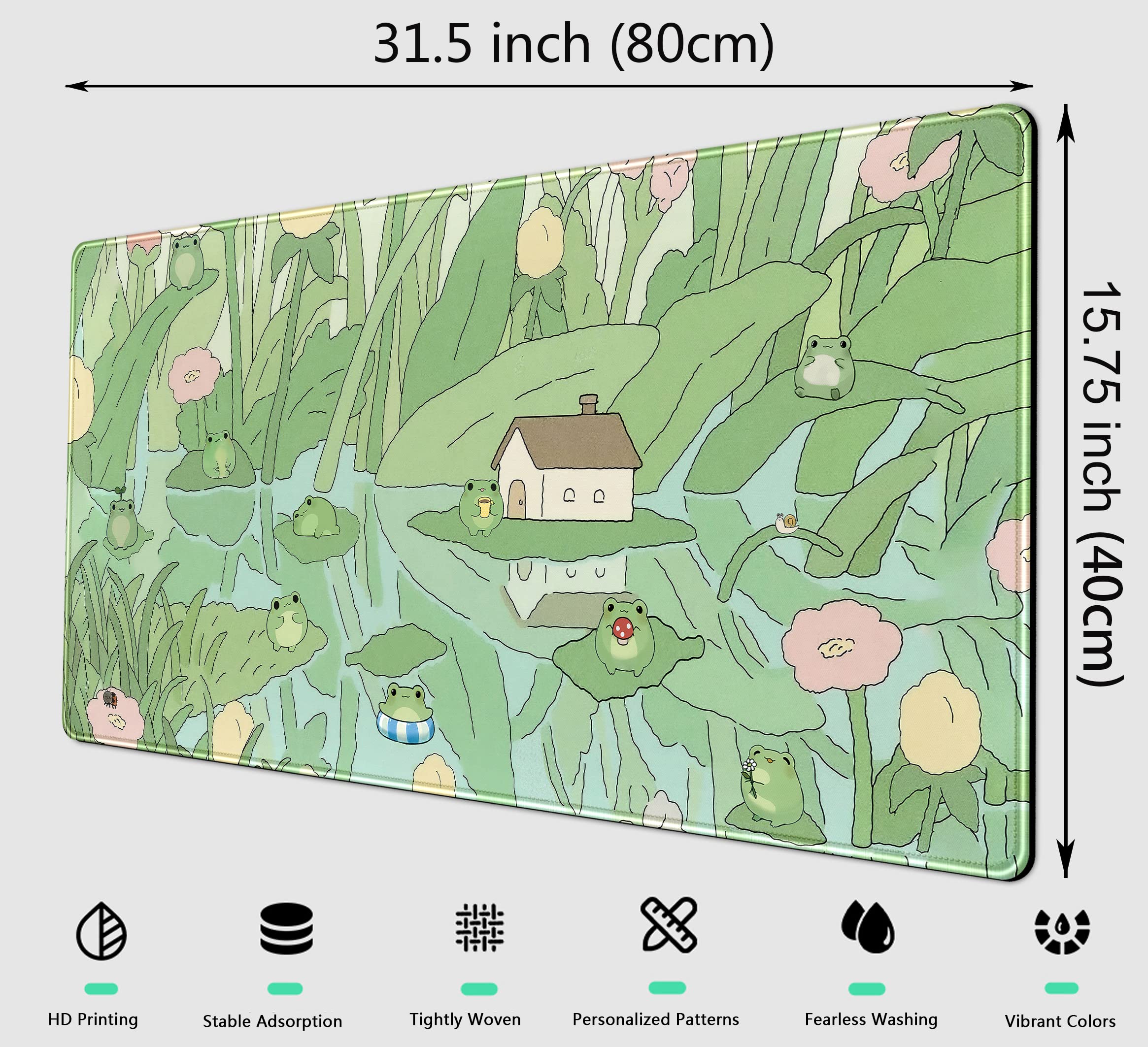 Alfombrilla Grande Para Ratón Con Diseño De Olas Japonesas  Jm