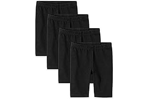 Comfortable and Stylish Girls' Solid Bike Shorts for Active Adventures