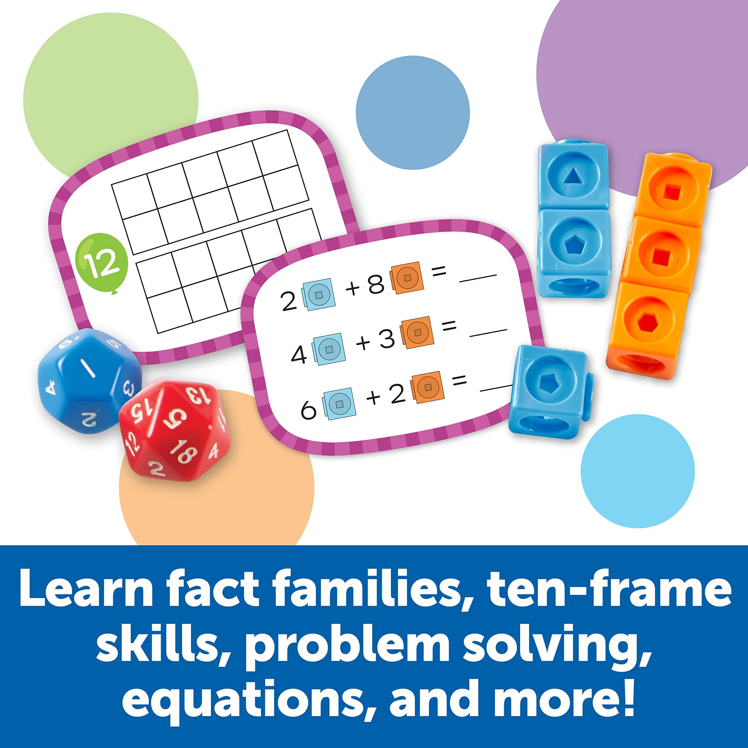 Learning Resources Skill Builders! 1st Grade Addition & Subtraction, Homeschool Curriculum, First Grade Learning Games, 109-Piece Set, Age 6+