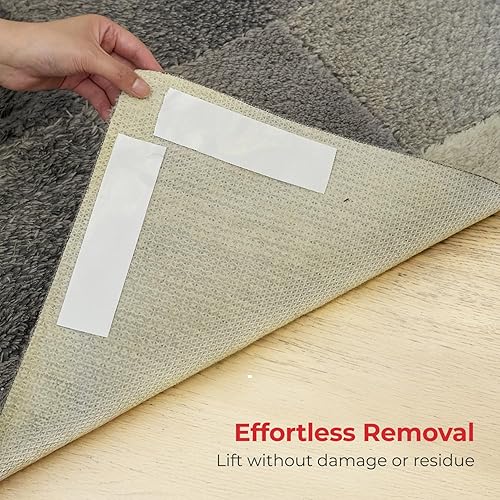 Miniatura 5 de iPrimio NeverCurl - Cinta extra gruesa de doble cara para alfombras de área con tela de malla, rollo de 1.5 pulgadas por 30 pies, cinta