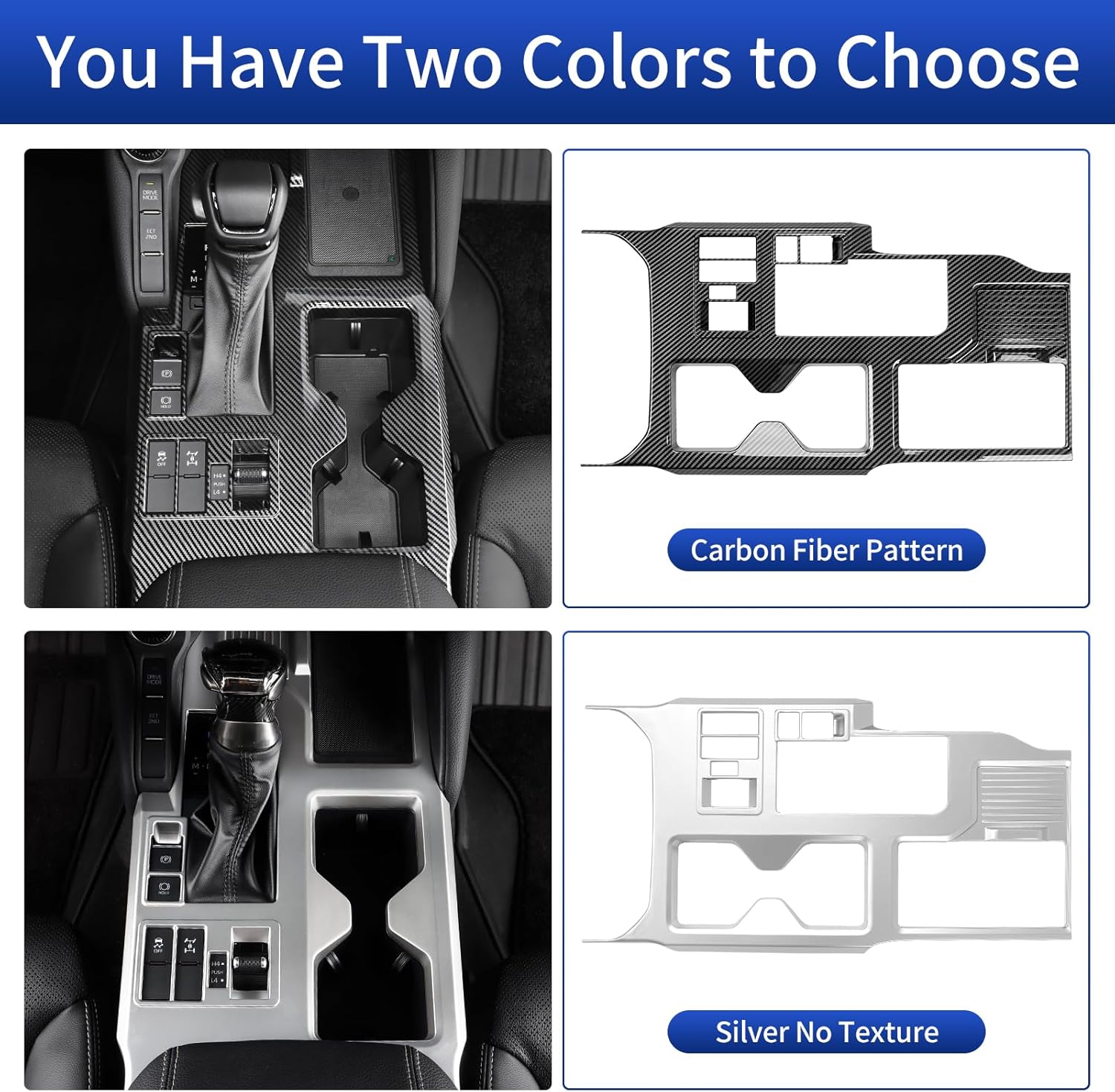 for 2024 2025 2026 Toyota Land Cruiser 250 1958 Prado Lc250 Carbon Fiber Pattern Interior Modification Accessories (Central Control Panel)