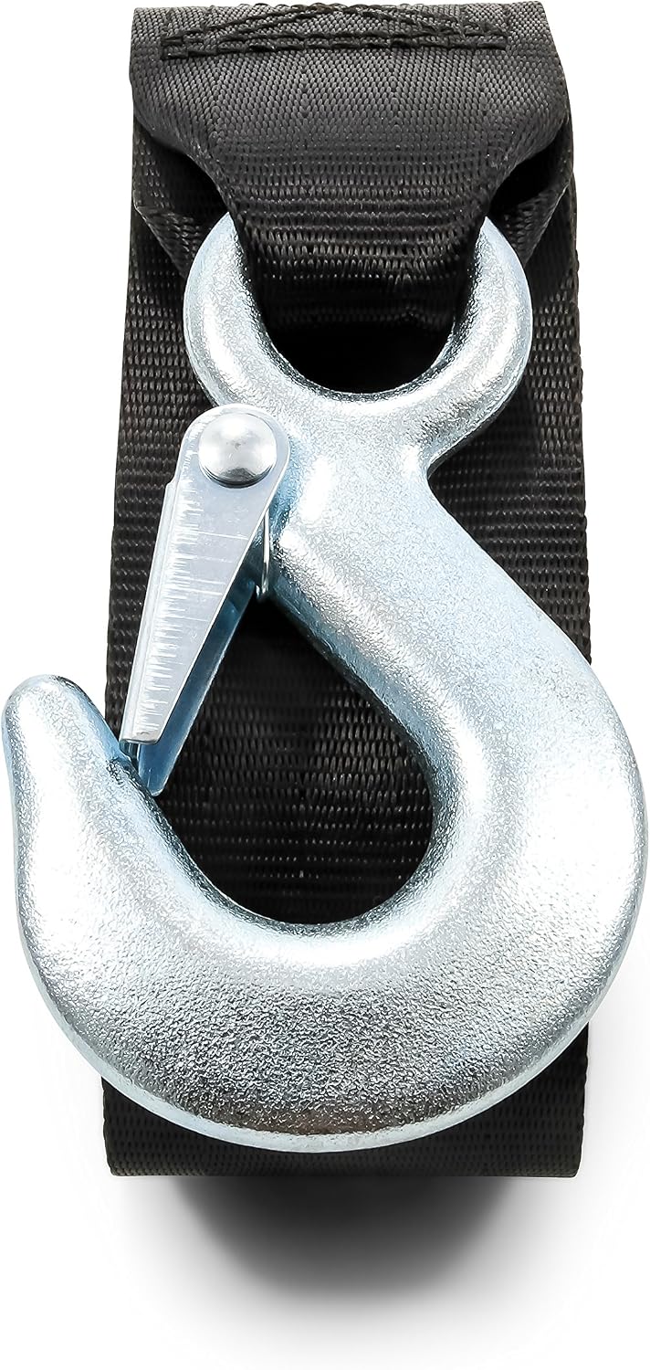 Camco Replacement Winch Straps | Features a 20-Foot by 2-Inch Polyester Webbing Strap | Compatible with Winches Rated Up to 2,000lbs | Great for Trailers, RVs, Campers, Boats, and More (50002)
