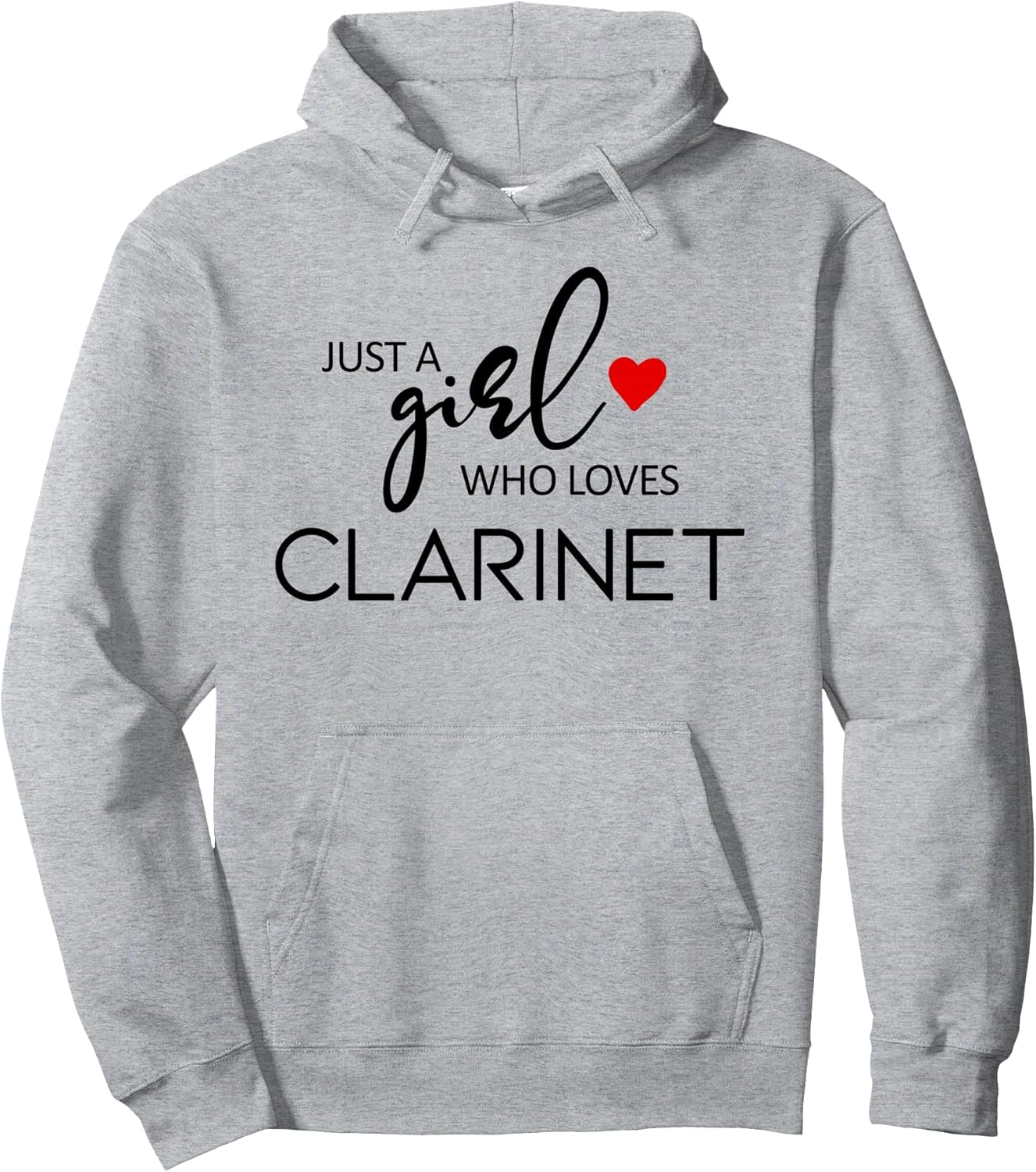 Just A Girl Who Loves Clarinet - Music Clarinet Pullover Hoodie